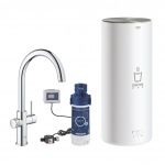 Maišytuvas plautuvei Grohe Red Duo C formos snapas L boileris 7l 